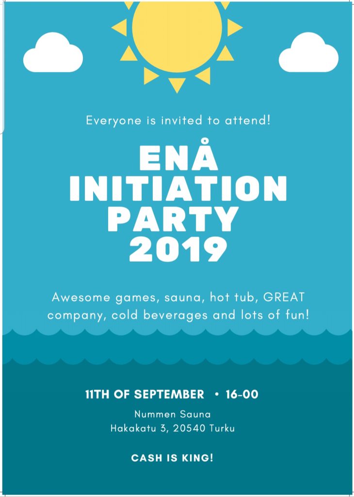 ENÅ initioation party 2019